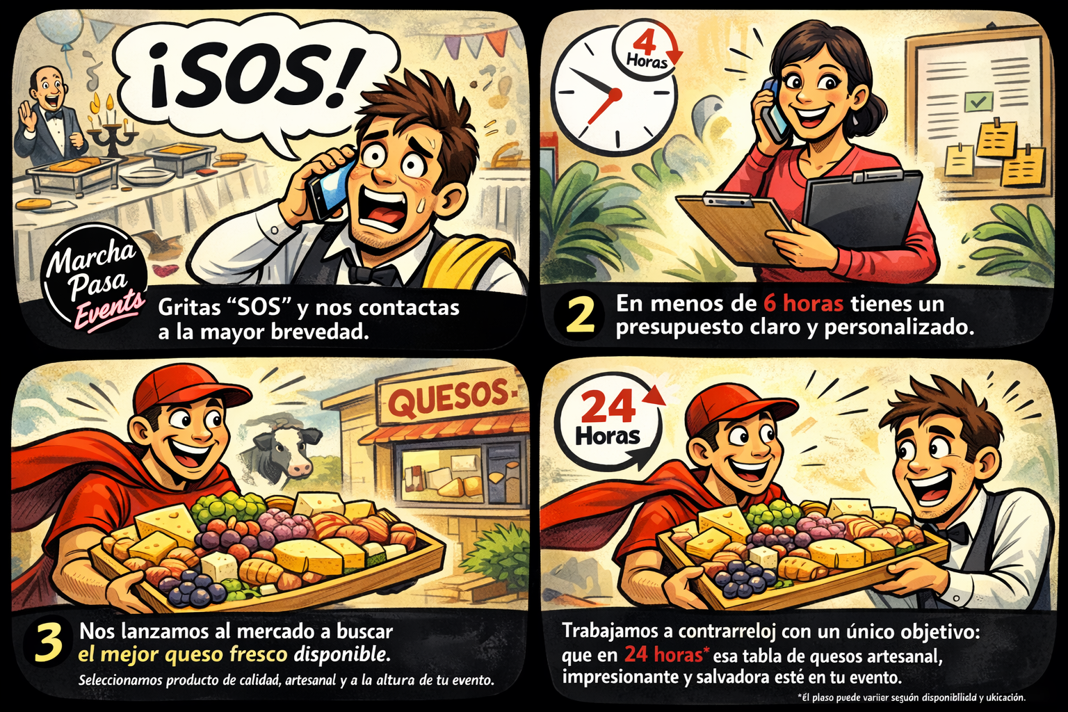 Nuestras tablas de queso express