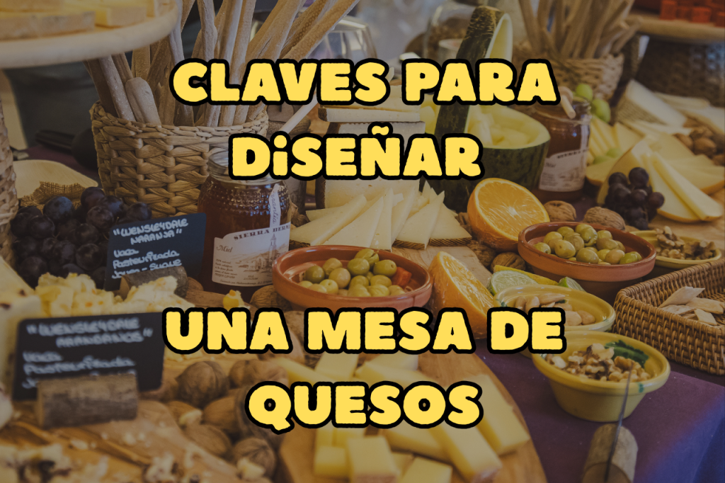 Estacion gastronomica con mesa de quesos gourmet para bodas en Madrid